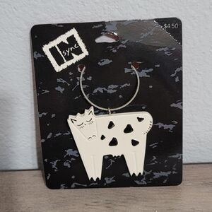 1989 Aryn Rothstein Vintage Keychain Cow In Sync Hallmark